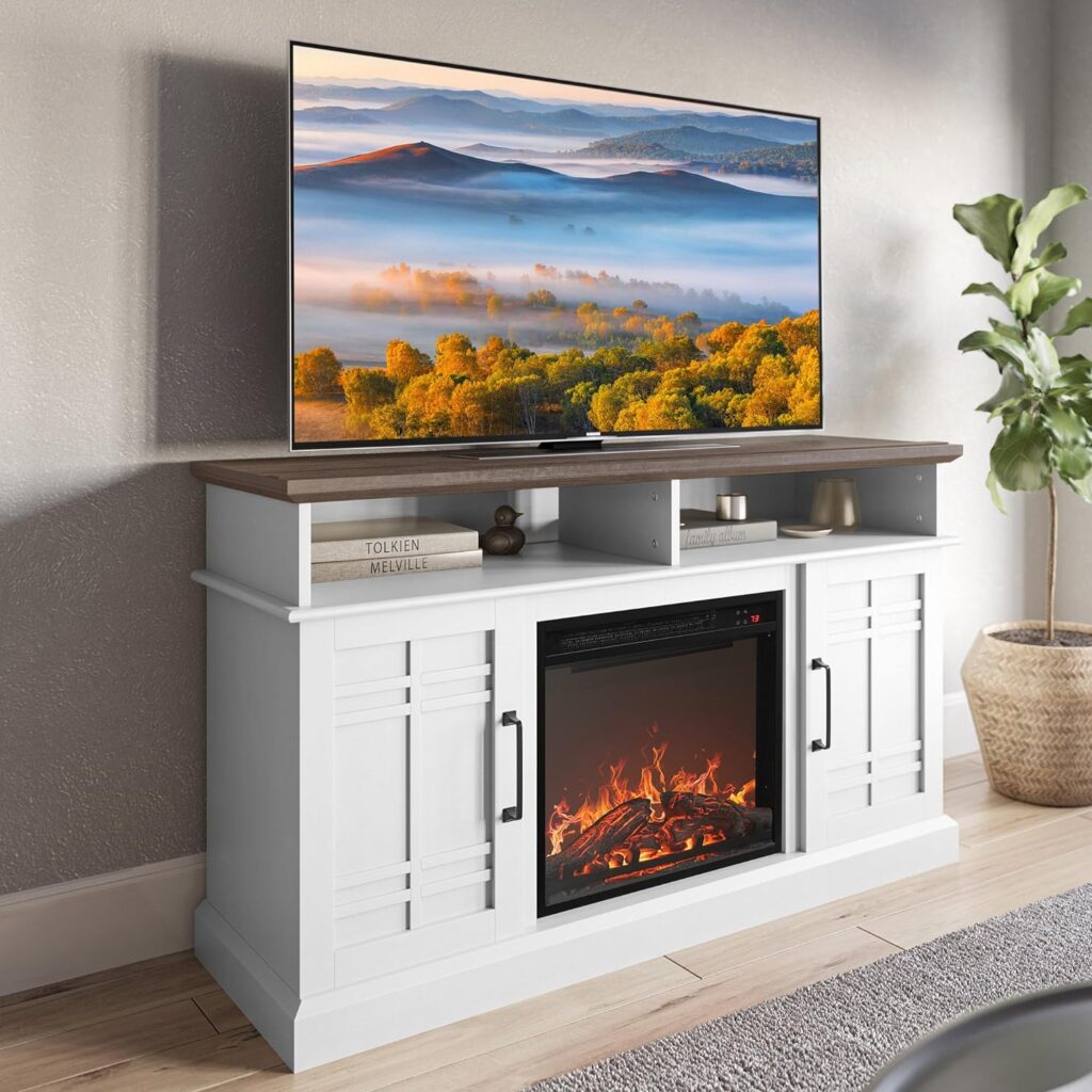 most realistic electric fireplace insert, BELLEZE Electric Fireplace