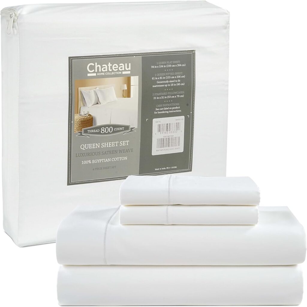 best luxury sheets, CHATEAU HOME COLLECTION Egyptian Cotton Sheets