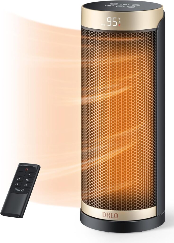 indoor propane heater, best electric heaters energy efficient, Dreo Portable Electric Heaters