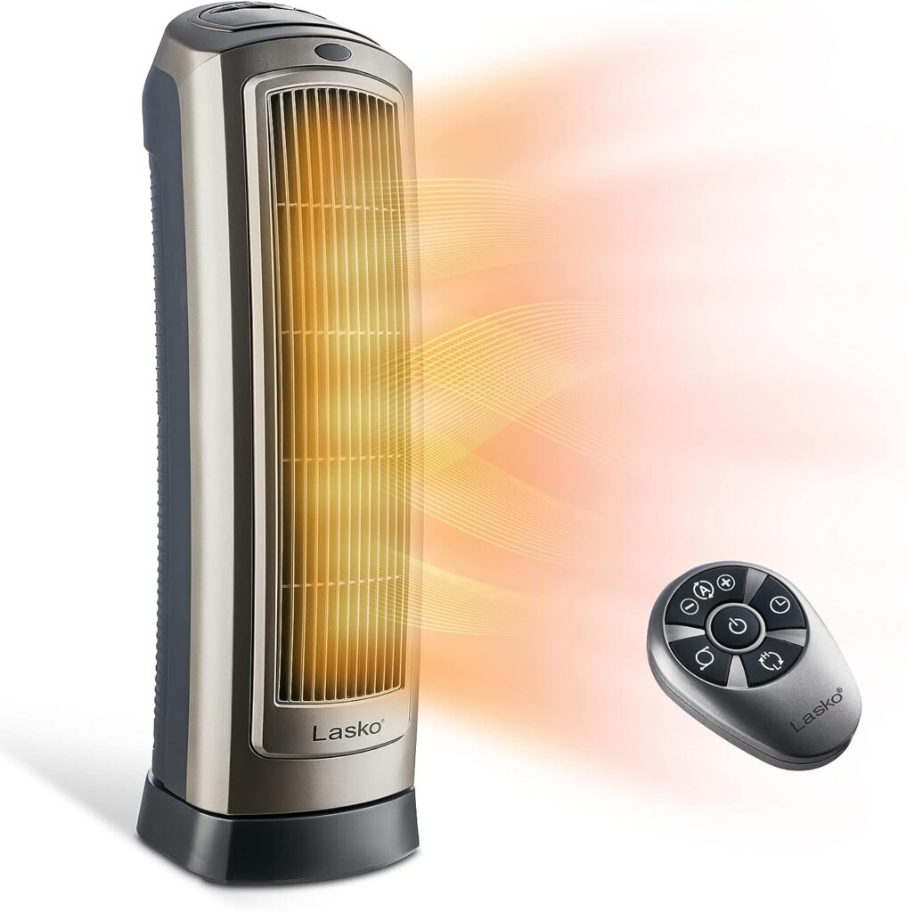 best heaters for bedrooms, Lasko Oscillating Tower Heater
