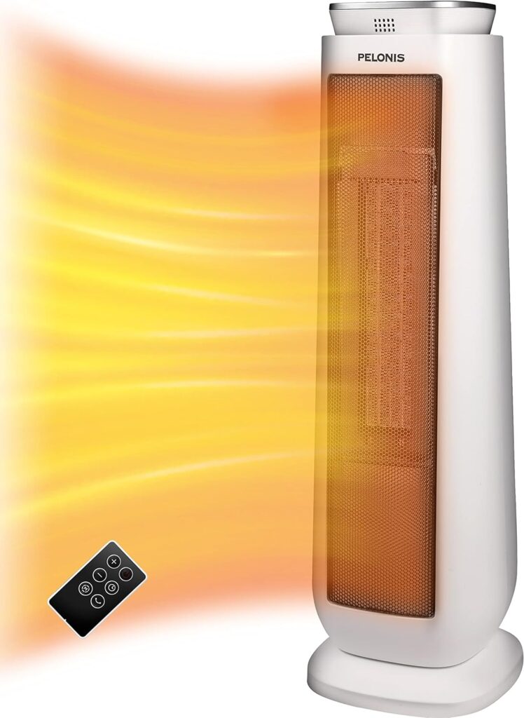 best small electric heater, PELONIS Tower Indoor Space Heater