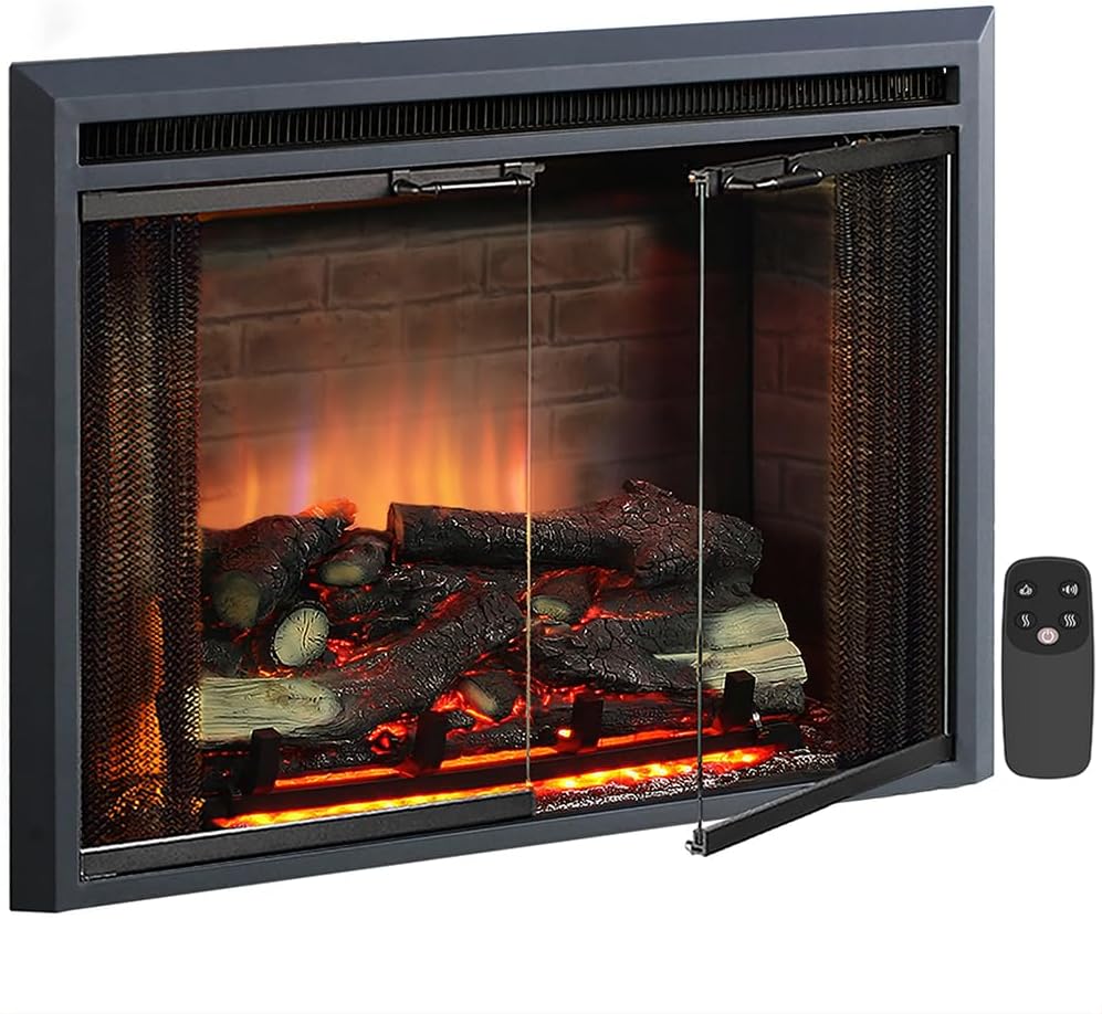 top rated electric fireplace inserts, top electric fireplace inserts, best electric fireplace insert for existing fireplace, best electric fireplace insert with blower