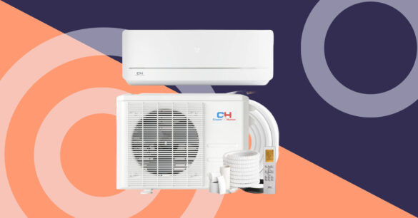 best heat pumps - A modern heat pump system installed outside a home, providing energy-efficient heating and cooling for year-round comfort.