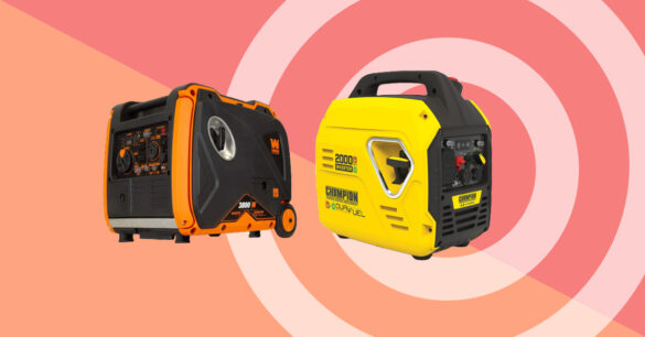 A compact and powerful best portable generator placed outdoors, providing reliable power during camping or emergencies with a durable design and easy controls.
