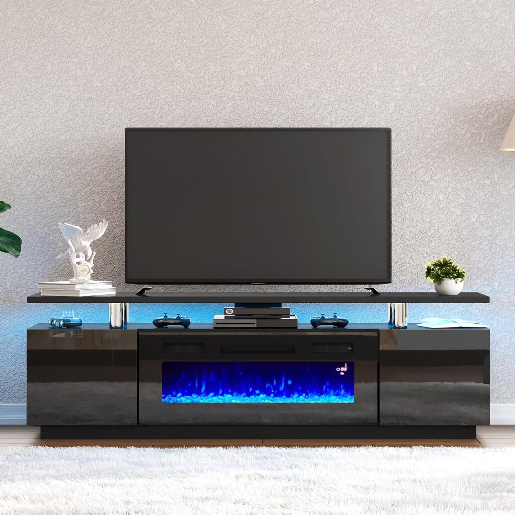 best corner electric fireplace tv stand