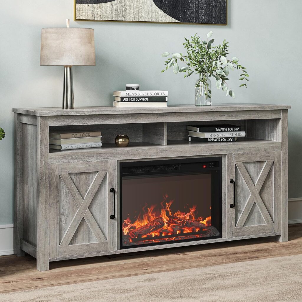 best corner tv stand with fireplace, best tv stand fireplaces