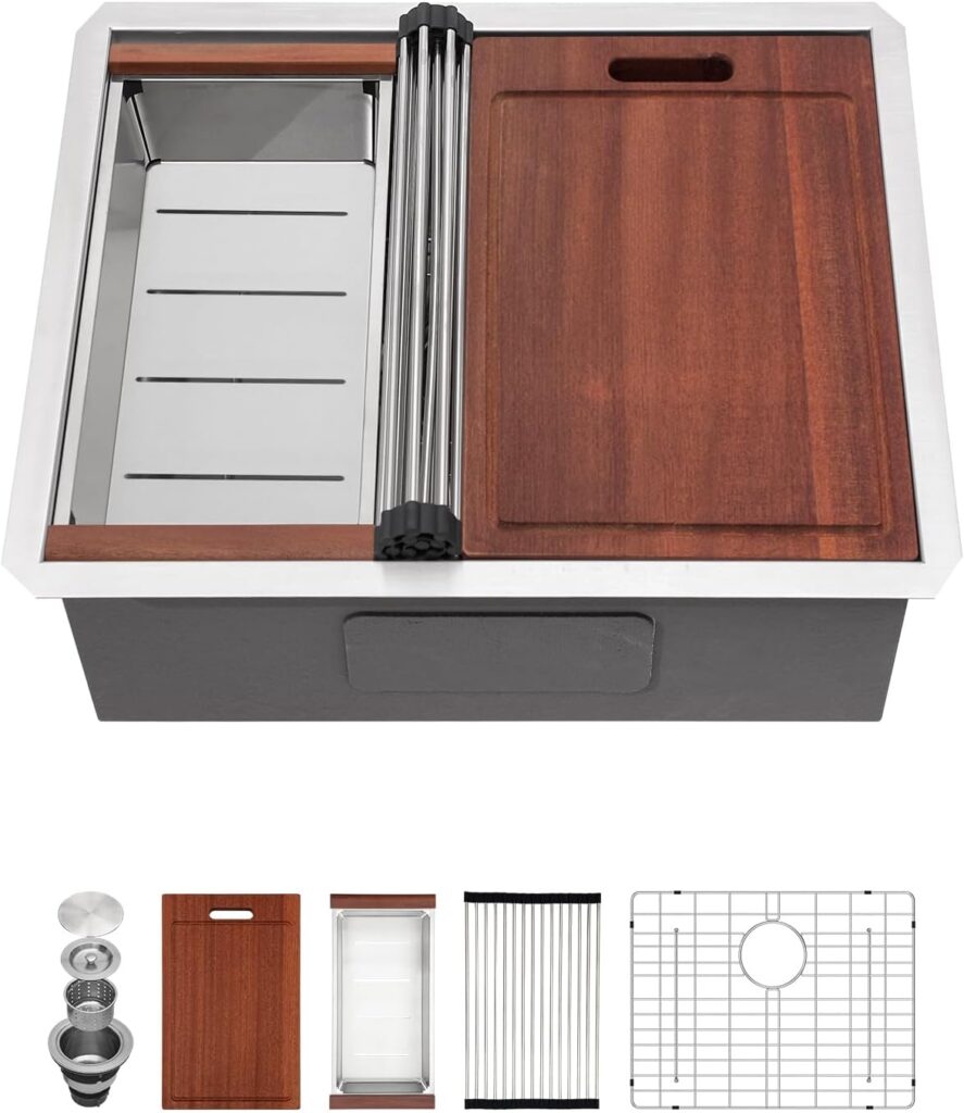 best stainless steel kitchen sinks undermount, best undermount workstation sinks