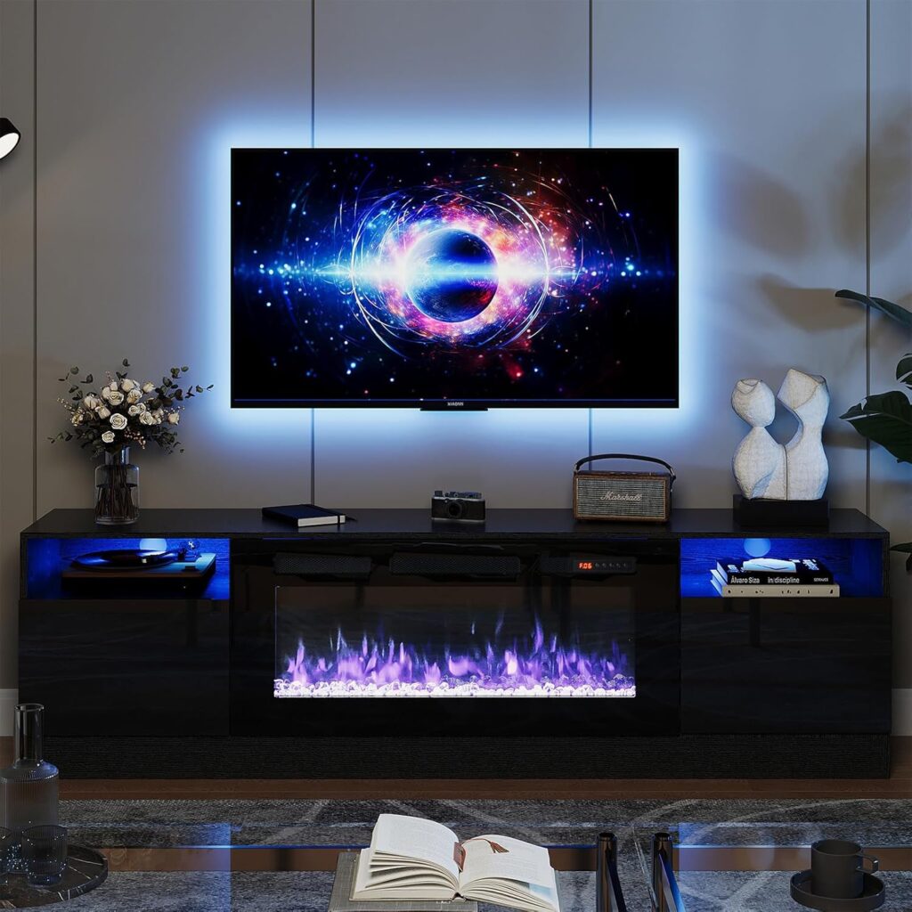 Best TV Stand Fireplaces, best electric fireplace for under tv, most realistic fireplace tv stand