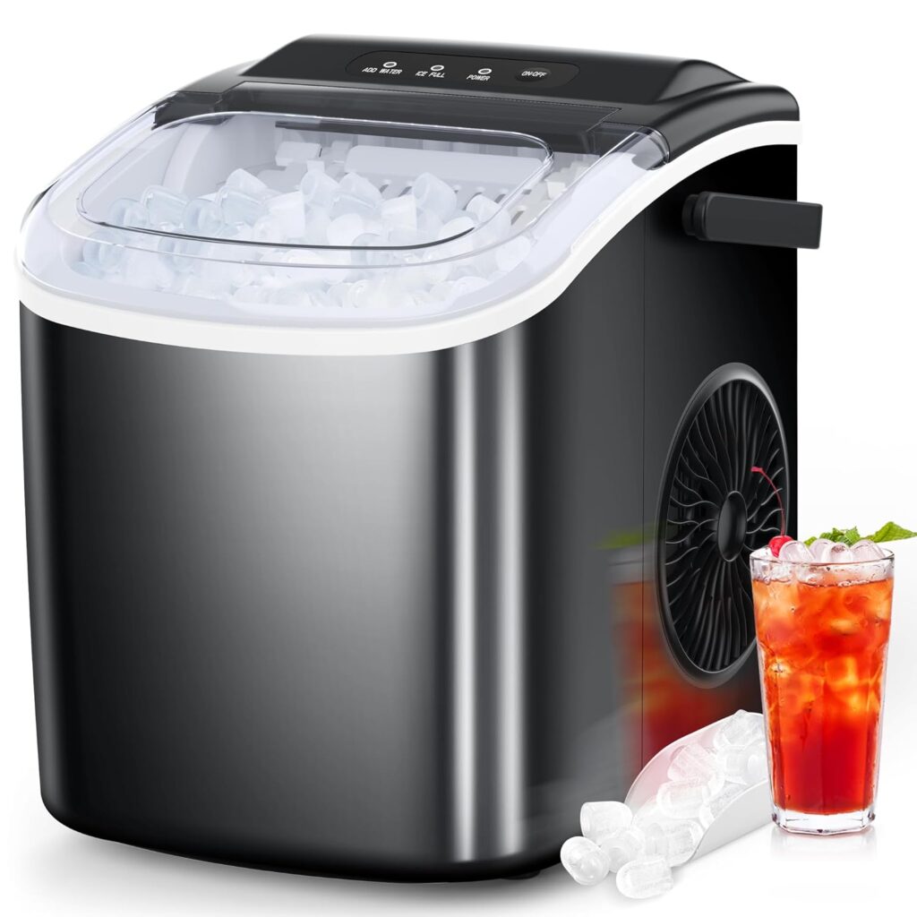 best countertop ice maker, best small ice maker, best tabletop ice maker, best countertop ice maker that keeps ice frozen, self cleaning countertop ice maker, counter top nugget ice maker, top rated ice maker, small portable ice maker