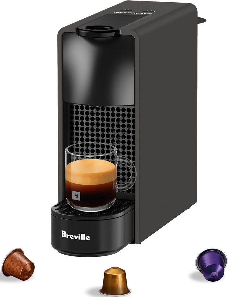 The Best Nespresso Machine — Breville Nespresso Essenza Mini featuring an ultra-compact design and simple capsule brewing system for convenient espresso preparation in small kitchens.