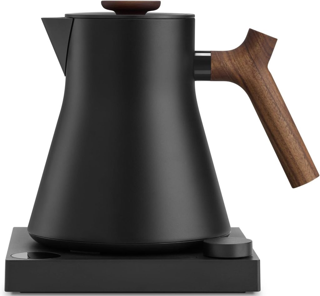 The Best Electric Kettle — Fellow Corvo EKG Pro electric kettle featuring a sleek minimalist silhouette, precision temperature controls, and a comfortable spout for everyday hot water preparation.