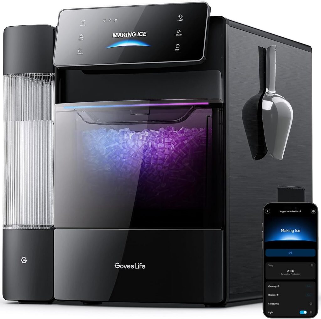 The Best Ice Maker — GoveeLife H8120 Ice Maker featuring a compact countertop design and convenient controls for producing fresh ice at home.