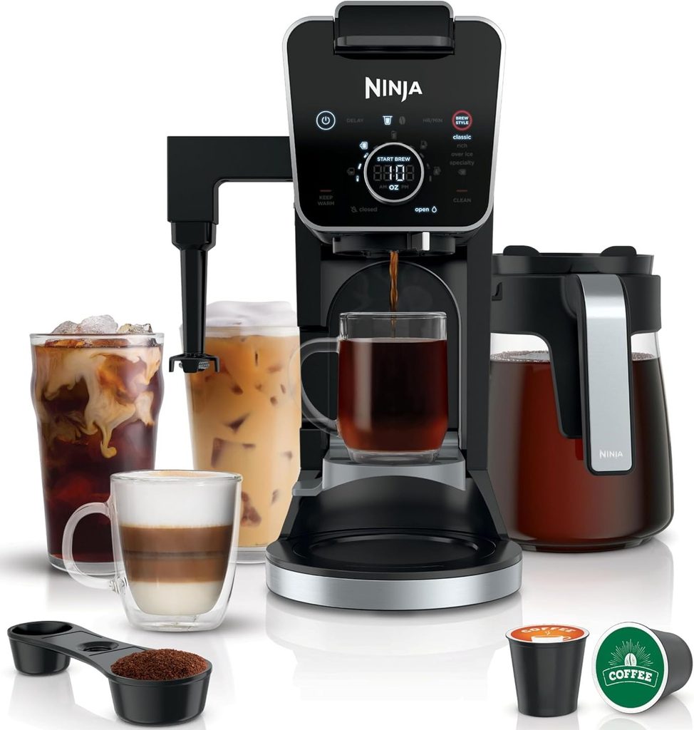 The Best Drip Coffee Maker — Ninja DualBrew Pro coffee maker featuring a versatile brewing system, modern countertop design, and convenient options for preparing hot coffee at home.