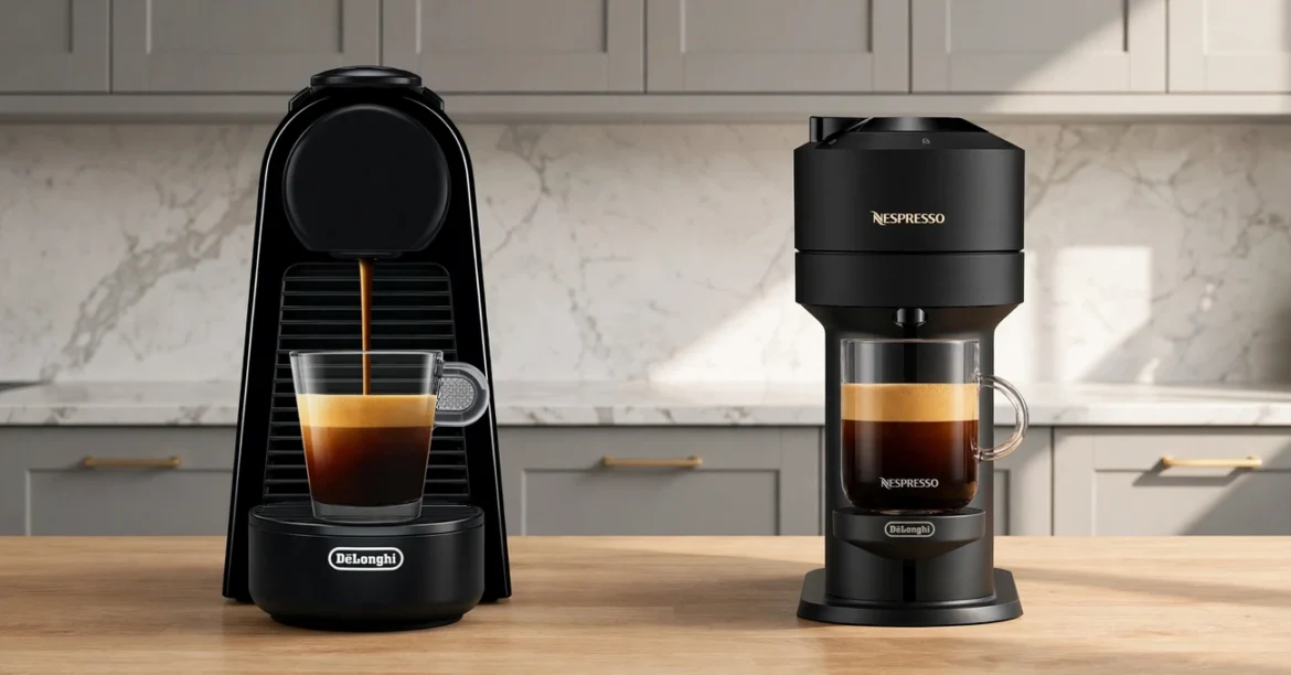 The Best Nespresso Machine — A curated display of Nespresso coffee machines featuring sleek designs and compact brewing systems for making espresso and coffee at home.